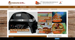 Desktop Screenshot of holzkohle-grills.de